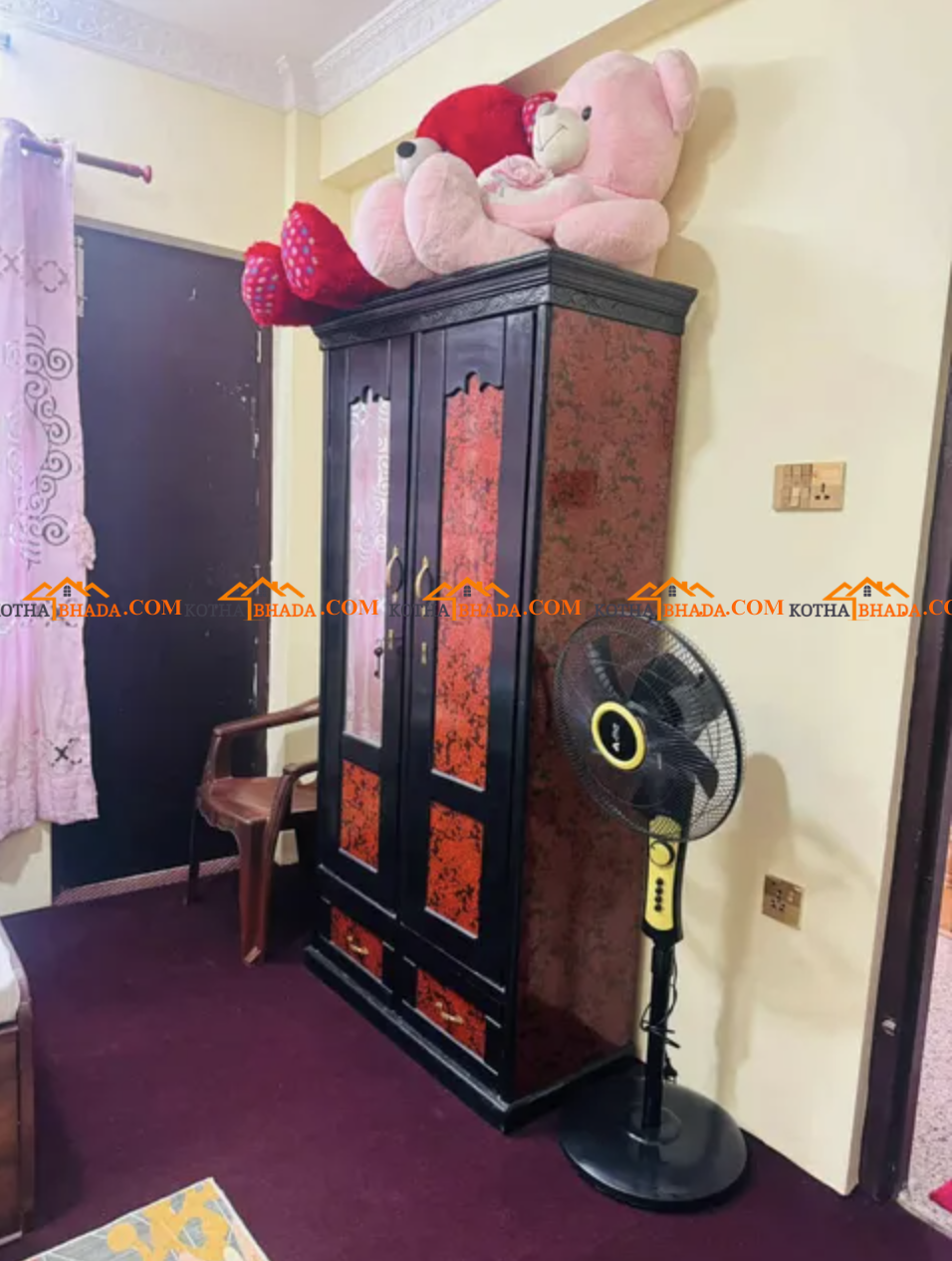 Fully furnished single room with attached bathroom and private balcony available for Short or Long term stay in Raniban